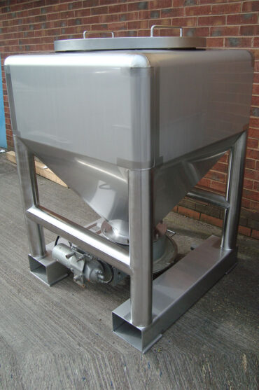 Intermediate Powder Bulk Container (IBC) - stainless steel fabrication